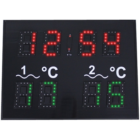 Цифровий дисплей Golfinho E5143 (час, температура у басейні), 100x70x4 см фото