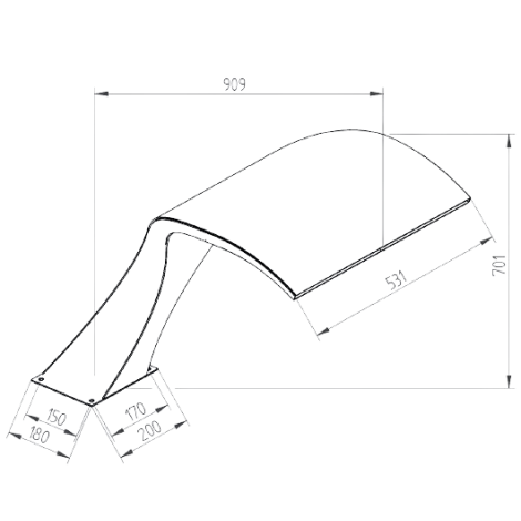 Водоспад FitStar Orca (701x531 мм) з насосом 1.1 кВт, для морської води  фото №2