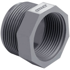 Втулка-футорка ПВХ Effast RERRCE110I коротка, різьбова 4"x3" фото