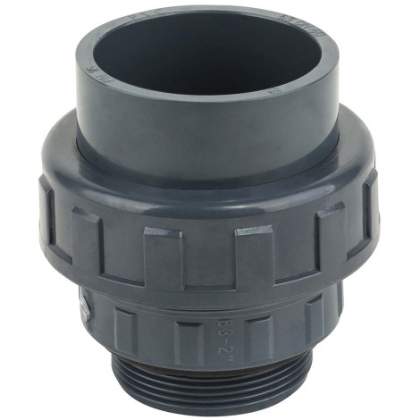 Муфта ПВХ Kripsol EHM20 50.C розбірна, із зовнішньою різьбою d50х1-1/2" фото