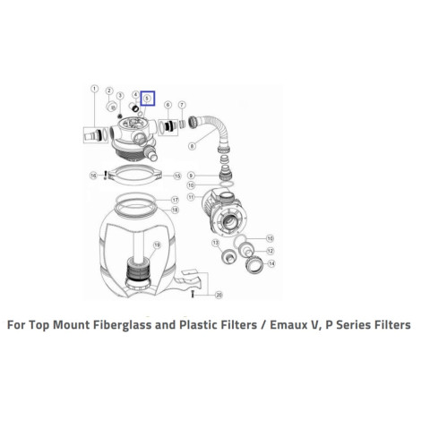 Кран шестиходовий Emaux 1.5'' MPV01 (88281505B)  фото №2