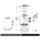 Дифузор фільтра Emaux S800 89011210  фото №2