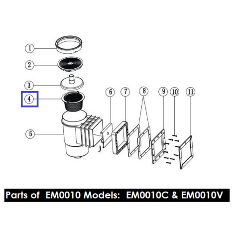 Кошик з ручкою для скімерів Emaux Standard серії EM0010/0020 (89150201/89150101).  фото №2