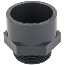 Муфта ПВХ Era US01250, з зовнішньою різьбою d50х1-1/2" фото