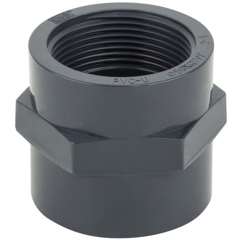 Муфта ПВХ Era US01132х1", з внутрішньою різьбою d32х1" фото
