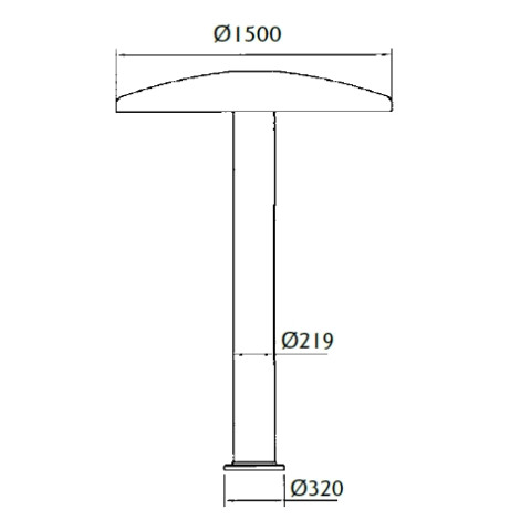 Комплект водоспаду FitStar Гриб (d 1500 мм)  фото №2