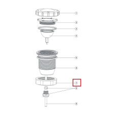 Гайка затискна Aquaviva для UL/Led-P50 фото