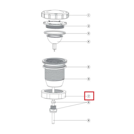 Гайка затискна Aquaviva для UL/Led-P50 фото