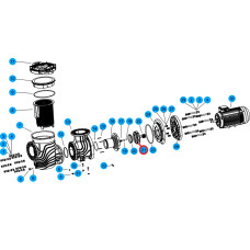 Крильчатка насоса SEQ\WEQ500, SLP500T\WLP500T, (A03070180 №21) фото