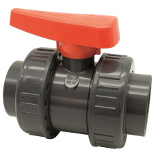 Кран кульовий промисловий ПВХ Effast, d63 мм фото