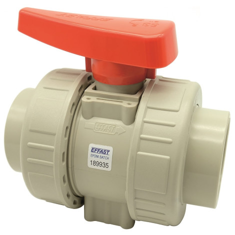Кран кульовий промисловий ПП Effast d32 мм фото
