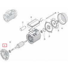 Кришка передня (фланець) насоса Kripsol NK-RMOT0001.00R MEC 63 фото