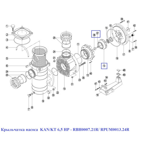Крильчатка насоса KAN/KT 6  фото №2