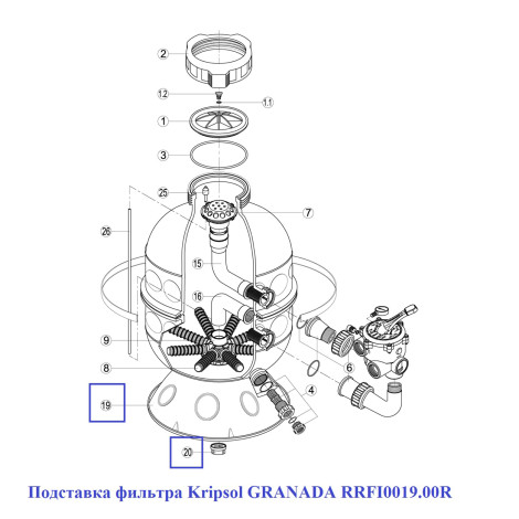 Підставка для фільтра Kripsol GRANADA RRFI0019.00R  фото №2