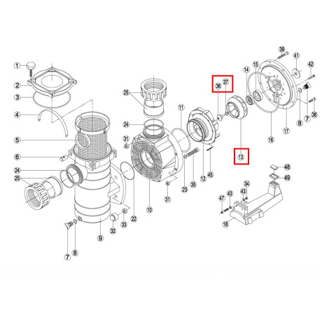 Крильчатка насоса KTB 10 HP Kripsol  фото №2