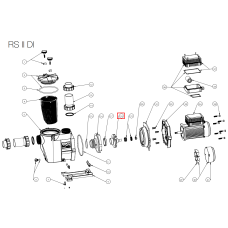 Крильчатка насоса Hayward SPII/RSII DI 1.5 НР (SPX3012CDI) фото