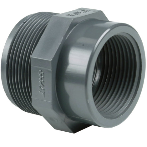 Перехідник різьбовий ПВХ Effast RERRIE025B, d3/4"x1/2" фото