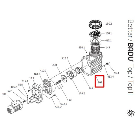 Корпус насоса BADU Top/Top II  фото №2