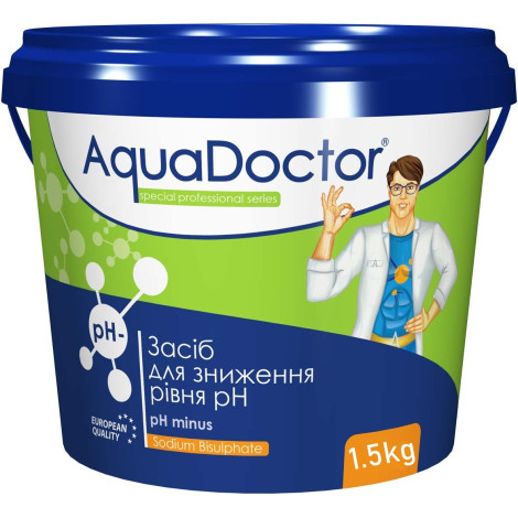 Засіб для зниження pH AquaDoctor pH Minus 1.5 кг в гранулах фото