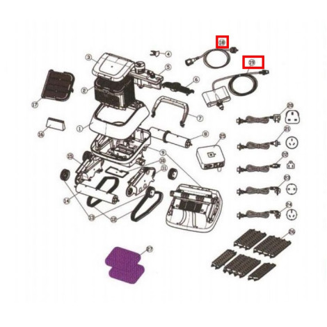 Плаваючий кабель для Aquaviva Black Pearl 7310 (33110/33290)  фото №2