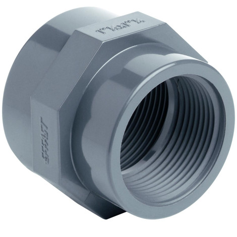Муфта ПВХ Effast RERMRE040D редукційна, із внутрішньою різьбою d1-1/4"х1" фото