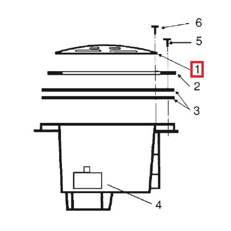 Решітка для донного зливу Hayward ANTI-VORTEX  фото №2