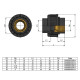 Муфта ПВХ Effast RGRBBD040E.N перехідна, з внутрішньою різьбою d40x1-1/4"  фото №2