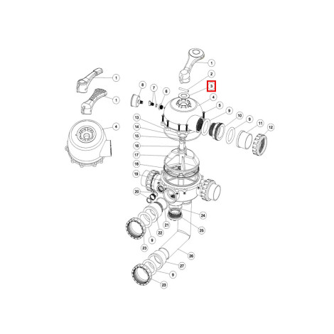 Шайба для ручки клапана Emaux 1.5" Top MPV-01 та 2" - MPV-04  фото №2