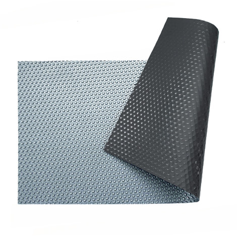 Солярне покриття Aquaviva Platinum Bubbles Gray 500 мкм, ширина 4 м (50 пог. м), срібний/сірий фото