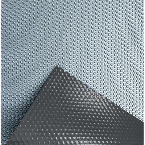 Солярне покриття Aquaviva Platinum Bubbles Gray 500 мкм, ширина 5 м (50 пог. м), срібний/сірий  фото №2