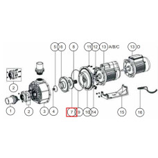 Крильчатка для насоса Emaux SB10/SR10 (1311004) фото