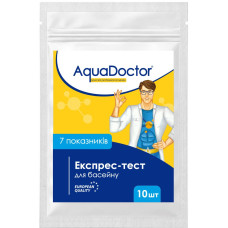 Тест-смужки для контролю води в басейні AquaDoctor 7-в-1 фото