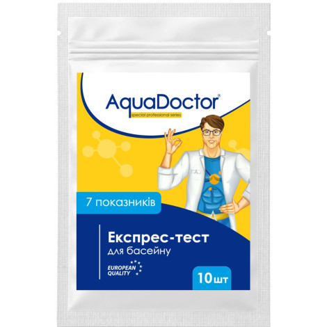 Тест-смужки для контролю води в басейні AquaDoctor 7-в-1 фото