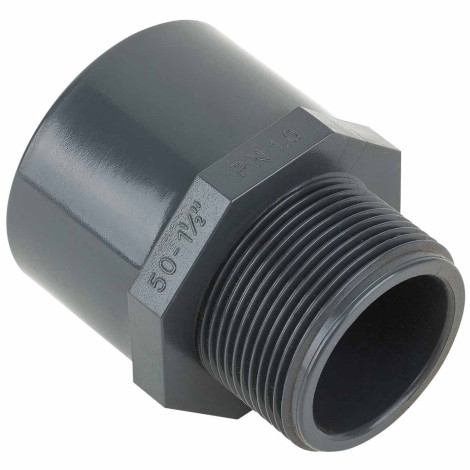 Муфта ПВХ Kripsol TRM30 63.C редукційна, із зовнішньою різьбою d63-75х2" фото