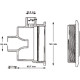 Форсунка гідромасажна Hayward TURBO-JET SP1450TE (15 м3/год, 50 мм), під бетон  фото №2