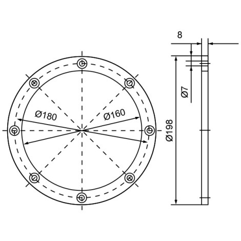 Комплект фланця Fitstar 7980020, для Taifun, Taifun Duo, Taifun-Compact, V4A  фото №2