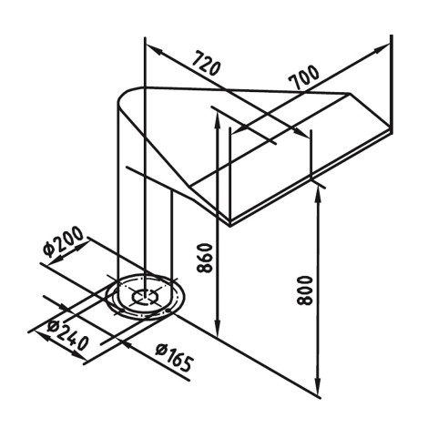 Водоспад FitStar Classico (800х700 см) із насосом 2.6 кВт, для морської води  фото №2