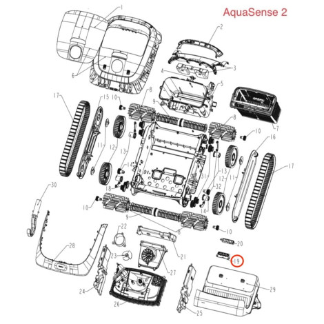 Корпус фільтра робота-пилососа Beatbot AquaSense 2/2 Pro/2 Ultra фото