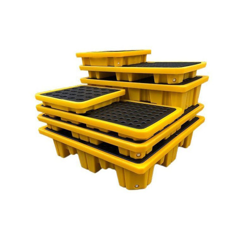Піддон для зберігання 4-х бочок або єврокуба IBC Pallet для локалізації протікання 120-120-10см  фото №9