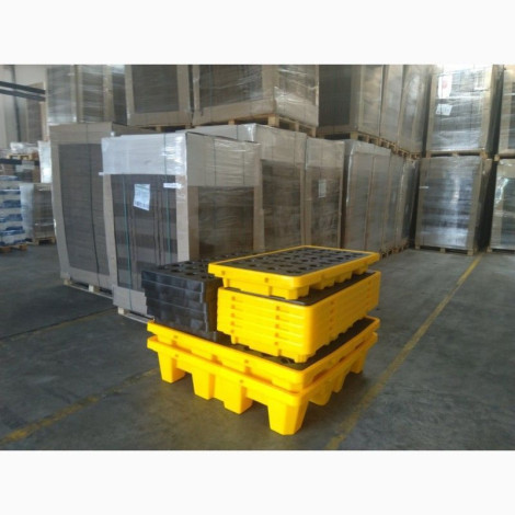 Піддон для зберігання 4-х бочок або єврокуба IBC Pallet для локалізації протікання 120-120-10см  фото №8