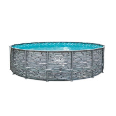 Басейн каркасний 4,88х1,22 м без фільтру, AZURO SWING Stone design 3EXB0602 фото