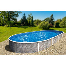 Басейн каркасний 5.5х3.7х1.2м без фільтру, AZURO 404 DL STONE, з отворами 3EXB0352 фото