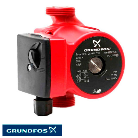 Циркуляційний насос Grundfos UPS 15-60 130 (96281471) фото
