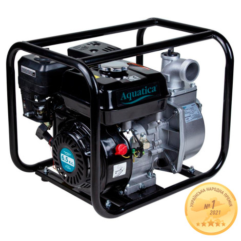 Мотопомпа 7.5 л.с. Hmax 30м Qmax 35м³/год (4-ох тактний) AQUATICA (772531) фото