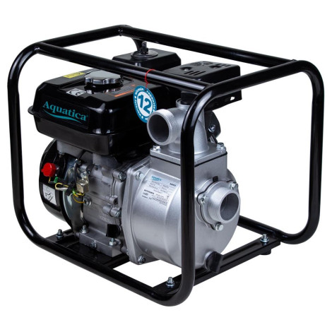 Мотопомпа 7.5 л.с. Hmax 30м Qmax 35м³/год (4-ох тактний) AQUATICA (772531)  фото №3