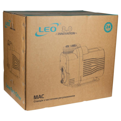 Станция 0.55кВт Hmax 40м Qmax 80л/мин с частотным регулированием 3.0 LEO MAC550 (776496)  фото №15