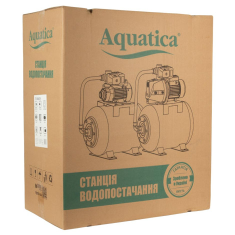 Станция 1.1кВт Hmax 55м Qmax 70л/мин (самовсасывающий насос) 24л Украина AQUATICA (775088/24)  фото №9