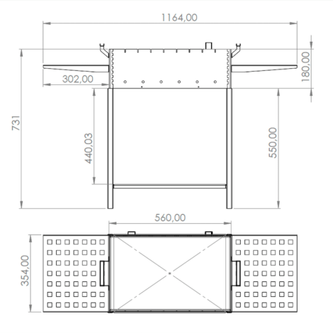 Мангал Степ збірний зі столиком на 8 шампурів  фото №2