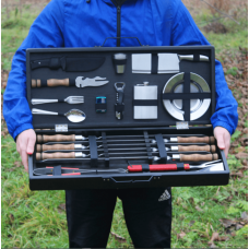 Набір шампурів "Сімейний" в дерев'яній коробці фото