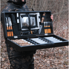 Набір шампурів "Застільний" в дерев'яній коробці фото